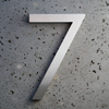 aluminum modern house numbers 7