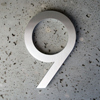 aluminum modern house numbers 9
