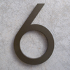 modern house number six 6